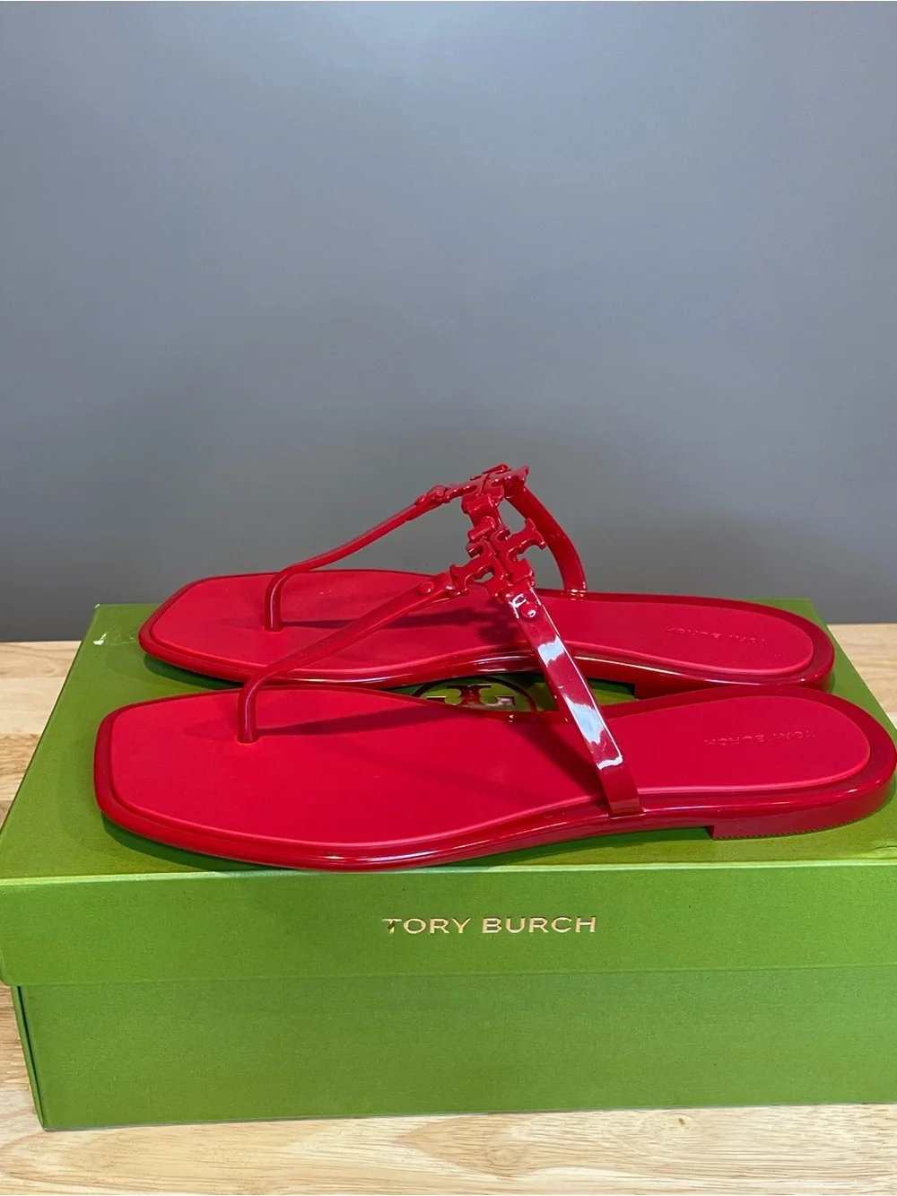 Tory Burch Roxanne Jelly Sandals (Brilliant Red, size 10) NIB